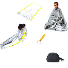 Nasa Inspired Technology, Outdoor Survival Equipment, Heat Retention Emergency Gear, Reusable And Easy To Carry Mylar Thermal Blanket, Suitable For