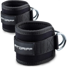 Professional Ankle Straps, Heavy Duty Cable Machine Kickbacks Resistance Trainer for Enhanced Lower Body Exercises, Adjustable Leg Straps with Neopren
