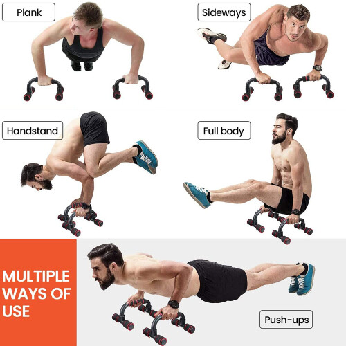 Μπάρες push-up για άσκηση άνω μέρους σώματος, αντιολισθητική στιβαρή δομή με άνετες 2