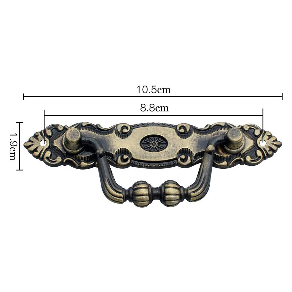 Vintage Decorative Handles, Bronze Pull Handle For Furniture Revitalization, Zinc Alloy Construction Ensures Longevity, Perfect For Cabinets, 9169997208231