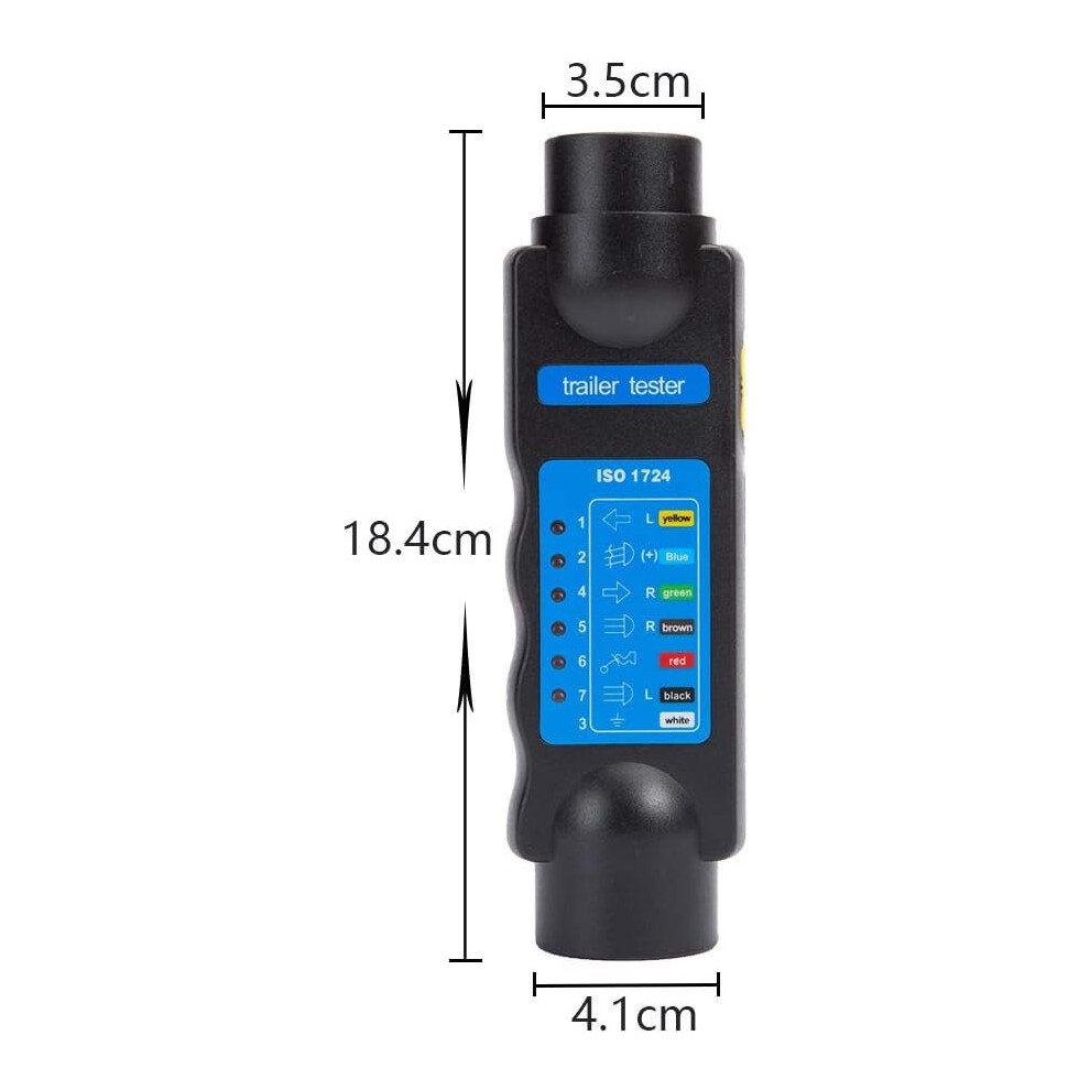 High-Performance 7-Pin Plug Trailer Tester Tool For Wide Application, Durable Abs And Copper, Reliable Quality For European Vehicles (Not Sold By 9169997208576