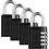 Solution de sécurité portable, cadenas à combinaison réinitialisable, facile à utiliser, polyvalent et d'une grande durabilité, idéal pour les 1