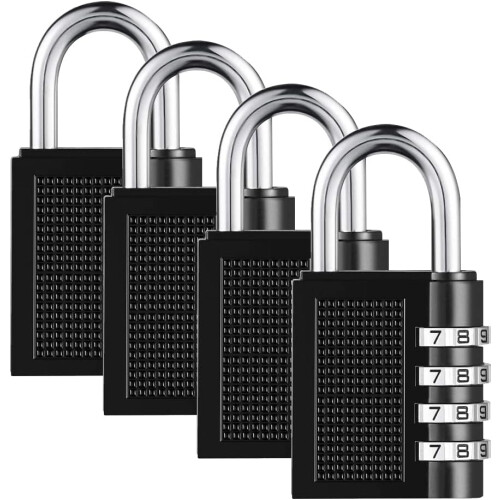 Solution de sécurité portable, cadenas à combinaison réinitialisable, facile à utiliser, polyvalent et d'une grande durabilité, idéal pour les