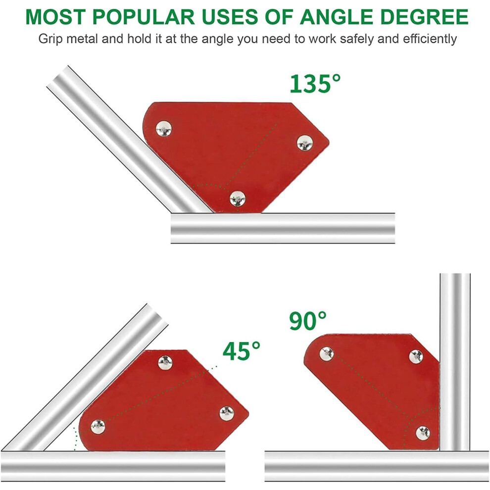 Welding Magnet Holder Set For Professional Welders, Secure Positioning With Strong Power Magnetic Tools At 45, 90, And 135 Degrees, Ideal For Quick 9169997208835