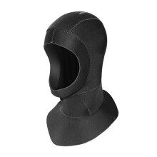Bib Pocket Hood for Scuba Diving, Neoprene Swim Cap with Flow Vent Thermal Protection Durable Stretch Wetsuit Diving Cap, Glued and Blind Stitched UV