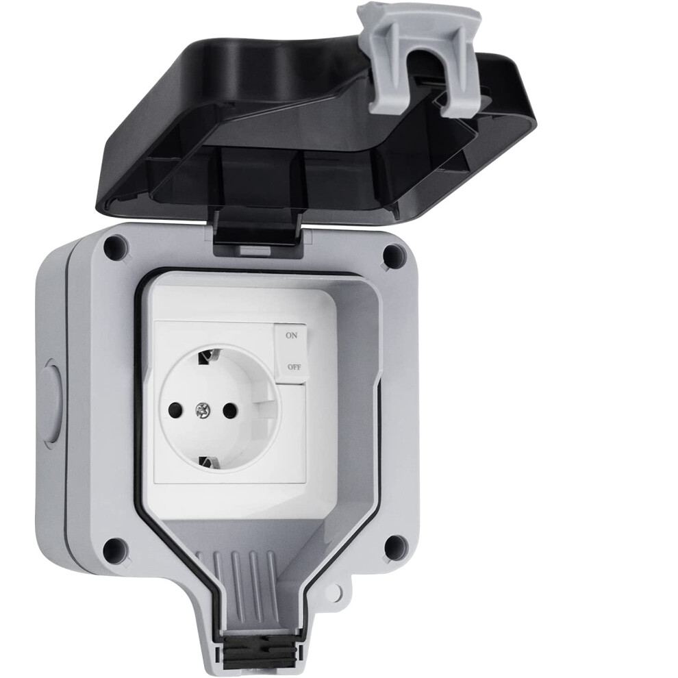 High Quality Materials Outdoor Power Outlet, Easy To Install With Lockable Clear Cover For Wide Range Of Applications 9433291805824
