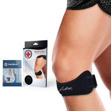 Bequeme, leichte Patellasehnenbandage zur Linderung von Knieschmerzen mit rutschfestem Design für Laufen und Springen, stützt die Kniescheibe,
