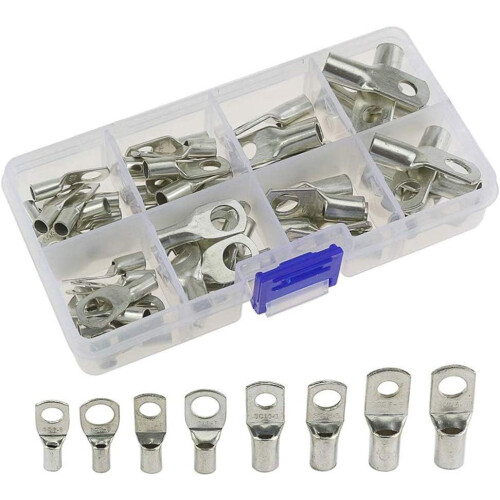 Επικασσιτερωμένα άνευ ραφής θαλάσσια Lugs, 60Pcs απαριθμημένη UL καλυμμένη κασσίτερος