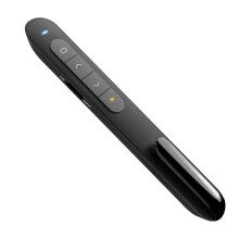 Plug & Play PowerPoint Remote, Lightweight Wireless Presenter with 100m Long Control Range, Red Light Pointer for Professional Presentations