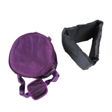 Durable 14in Singing Bowl Carrying Case with Dual Zipper Purple