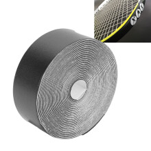 24 mm PU Schlägerkopfband Schutzaufkleber für Tennis, 5 m Schwarz