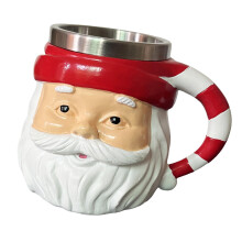Tasses à café de noël en résine, tasse à café avec couvercle,