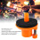 6cm Rubber Cymbal Stand Support for Drum Set Orange Percussion Accessory 3