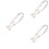 3Stk Handy Wrist Lanyard Acryl Perlen Beige Beaded Phone Strap 8