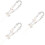 3Stk Handy Wrist Lanyard Acryl Perlen Beige Beaded Phone Strap 9
