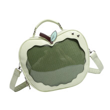 PU Leather Itabag for Girl Lovely Shoulder Bag Apples-Green