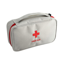 First Aid Storage Bag Reinforced Oxford Fabric For-Gray