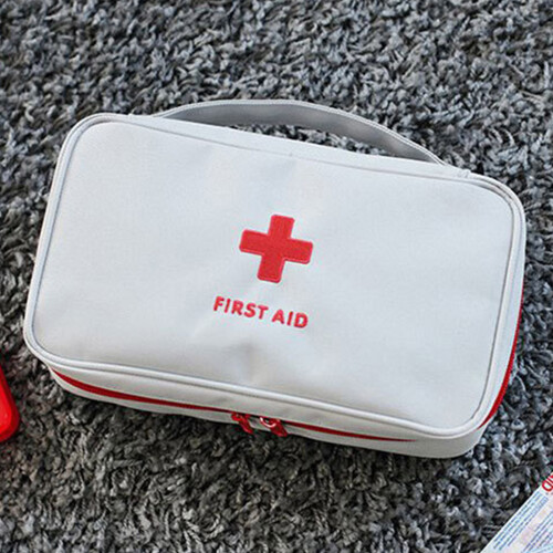 First Aid Storage Bag Reinforced Oxford Fabric For-Gray 2