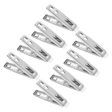 200Stk Wäscheklammern Windfest Metall Clips Silber
