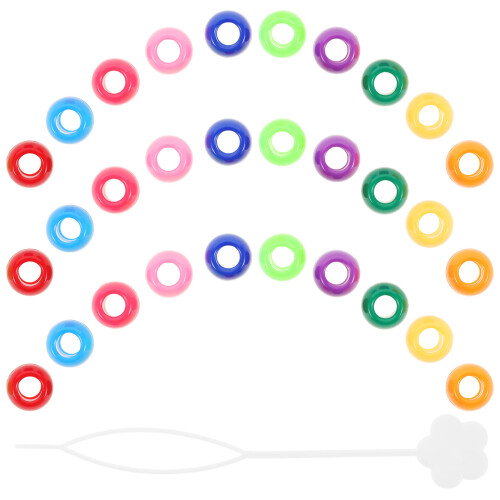 Haarperlen Für Multicolor Plastik Haarschmuck Zöpfe DIY 1