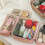 Travel Cosmetic Bag Multiple Pockets Makeup Pouch PU-Black 7