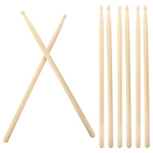 12Paare Jazz Drumsticks Maple Holzfarben 5A Mit Ovaler Spitze Beige