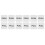 6Paare Acryl Push Pull Türaufkleber Weiß Für Büro Geschäft 10