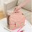 Travel Cosmetic Bag Multiple Pockets Makeup Pouch PU-Black 6