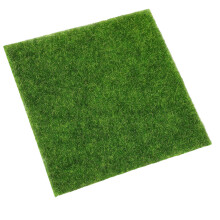 3Stk Dekorative Kunststoff Grasmatten Grün Für Außen