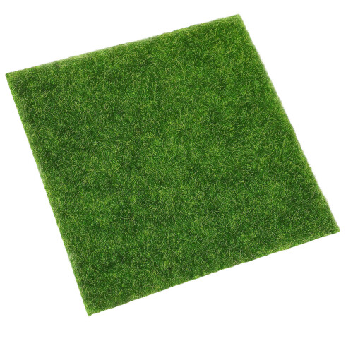 3Stk Dekorative Kunststoff Grasmatten Grün Für Außen