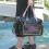 Large Capacity Water Resistant Training Bag-Bright white violet 7