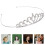 12Stk Haarband Silber Design 11