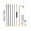 High Pressure Washer Rod Set With Curved Lances 5 Angle-Set 1 3