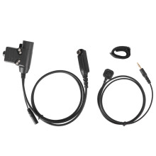 PTT-kabel kompatibel med Sepura STP8030-radioer, klar lydtransmission, superstærk kabelmodul, tryk-og-talk-knap med metalklips, holdbar