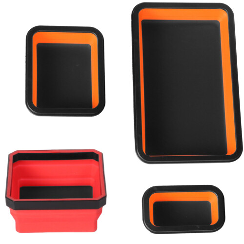 Professional Grade Silicone Magnetic Tool Tray-Orange suit 1
