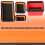 Professional Grade Silicone Magnetic Tool Tray-Orange suit 6