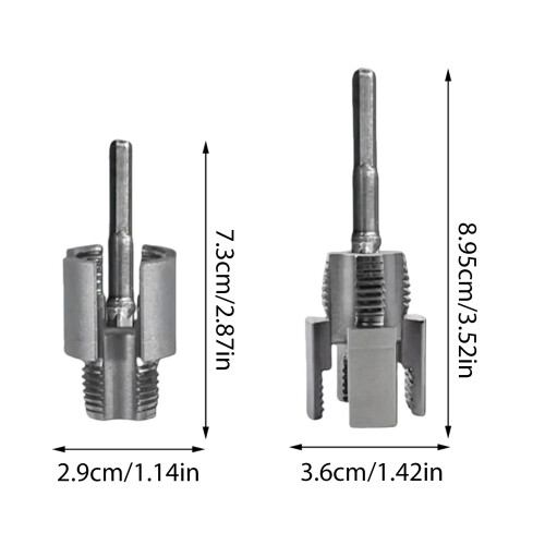 2PCS Delicate Double Function Pipe Threading Kit-1 to 6 points 1