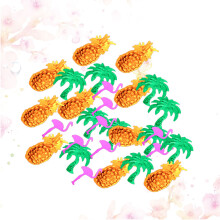 2Stk Party Tischkonfetti Hawaii Mit Ananas Flamingo Kokosbaum Bunt
