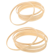 12Stk Bambus Stickkreise Beige Rund Für Kreuzstich &
