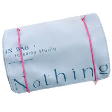 Toiletry Bag Large Capacity Makeup Bag Roll Up Wash-Light blue