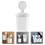 2St Badkamer Tandenborstelhouder Wit ABS Zuignap 11