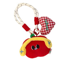 Cute Plush Rabbit Doll Keychain Soft Cartoon Animal Pendant-A