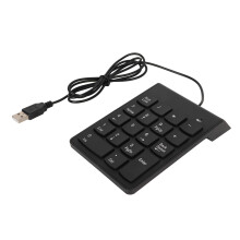 Méarchlár Uimhriúil do Ríomhaire Glúine, Méarchlár Uimhriúil USB le Leagan Amach 18 Eochair, Méarchlár Mini Caol Inaistrithe, Clóscríobh