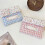Flower Sanitary Holder Napkin Storage Organizer with-Blue Grid 4