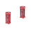 2St Rood Mini Telefooncel Beeldje Voor Bureaublad Decor 6