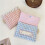 Flower Sanitary Holder Napkin Storage Organizer with-Blue Grid 5