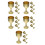 20Stk Retro Goldene Kupfer Kelche Robust Trinkbecher 8
