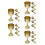 20Stk Retro Goldene Kupfer Kelche Robust Trinkbecher 6