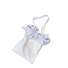 Women Bag Large Capacity Shoulder Bag Chiffon-Floral blue