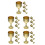 20Stk Retro Goldene Kupfer Kelche Robust Trinkbecher 10